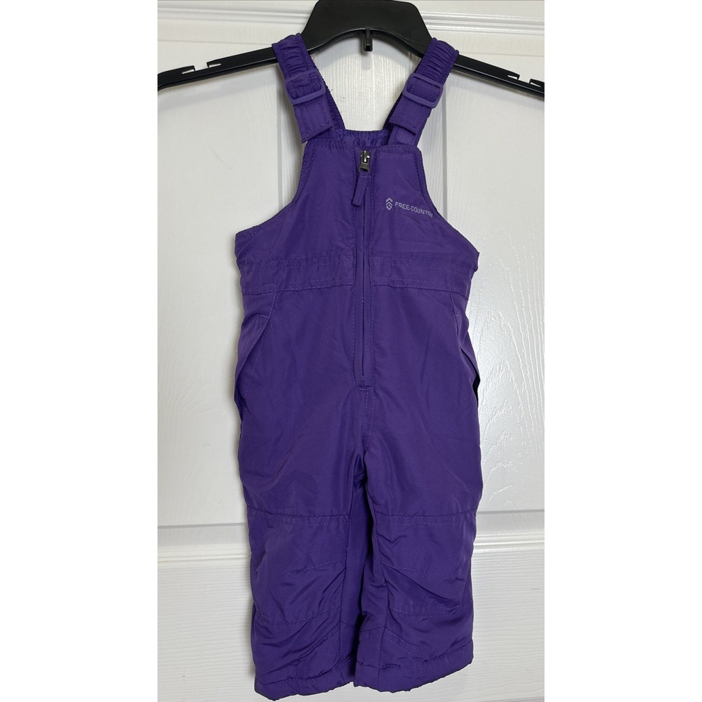 Free Country Kids Size 12Months Purple Ski Snow Bibs Overalls NWT $52‎